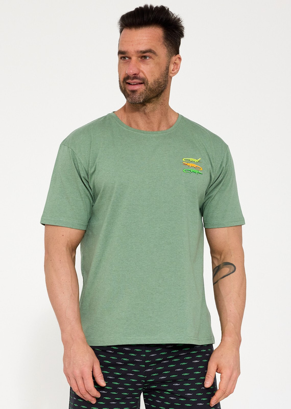 326/202 Pánské pyžamo Cornette Crocodiles 2 - bavlna | krátký rukáv + šortky | pohodlný spánek | módní potisk