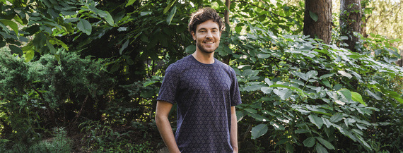 Ricardo Pánské pyžamo s krátkým rukávem, šortky Italian Fashion - tmavě modrá/potisk