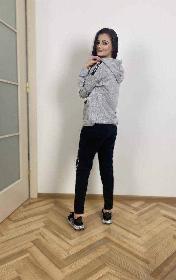 496 Dámská tepláková souprava Just Forex - světlý melír