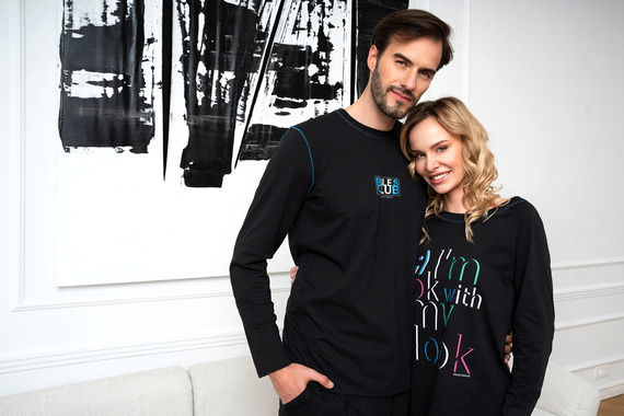 Noční košile Olza Italian Fashion - černá