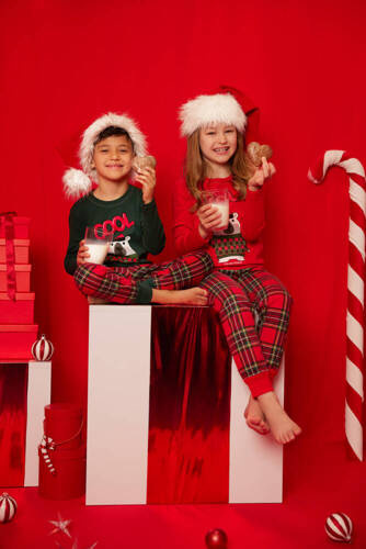 Tess Dětské pyžamo Italian Fashion - červené/potisk