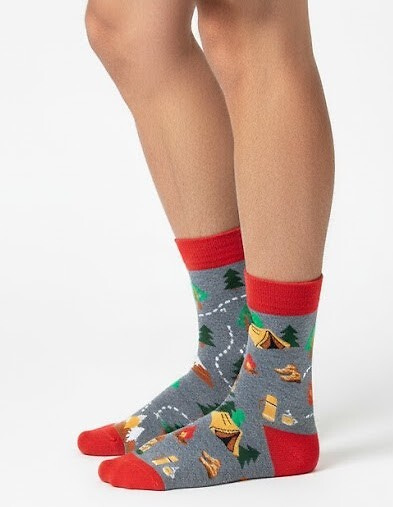 0125.053 Trekking - pánské ponožky Milena s barevným vzorem, Melange