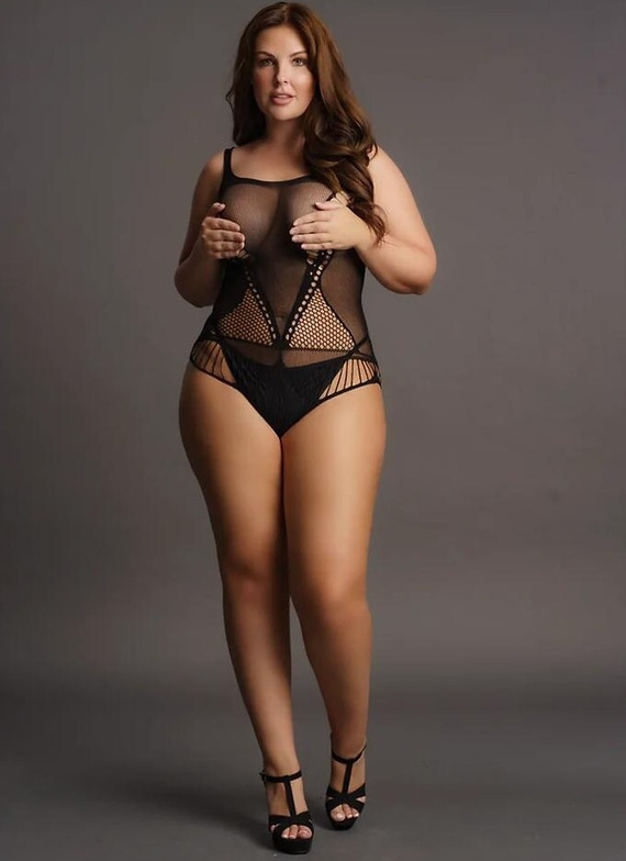 Body DES018 Le Désir smyslné body s geometrickými výřezy