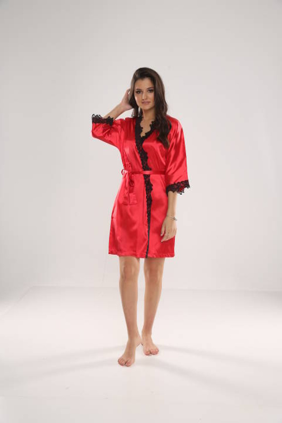 929 Kleoree Dámský župan De Lafense - červený