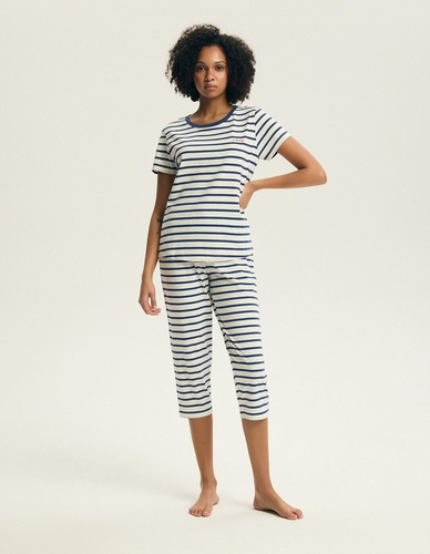 Dámské pyžamo 45316 Eulana 100 % bavlna 7/8