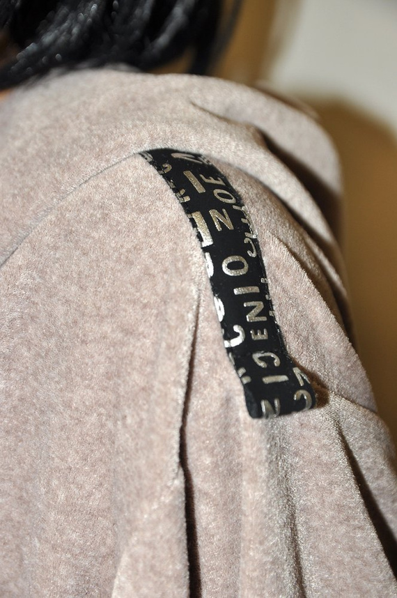 497 Macarena Dámský krátký župan Forex - béžový melír