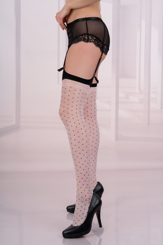 Tarini 20 den LivCo Corsetti Páskové punčochy - bílé