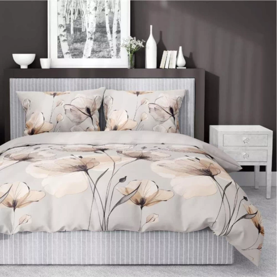 5492 B Detexpol Saténové příběhy cappuccino | 100% bavlna, saténová vazba, zip, dárkové balení