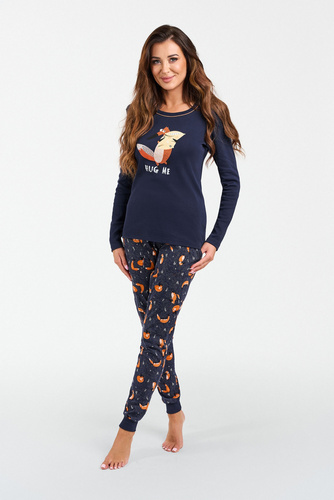 Wasilla Dámské pyžamo s dlouhým rukávem, dlouhé kalhoty Italian Fashion