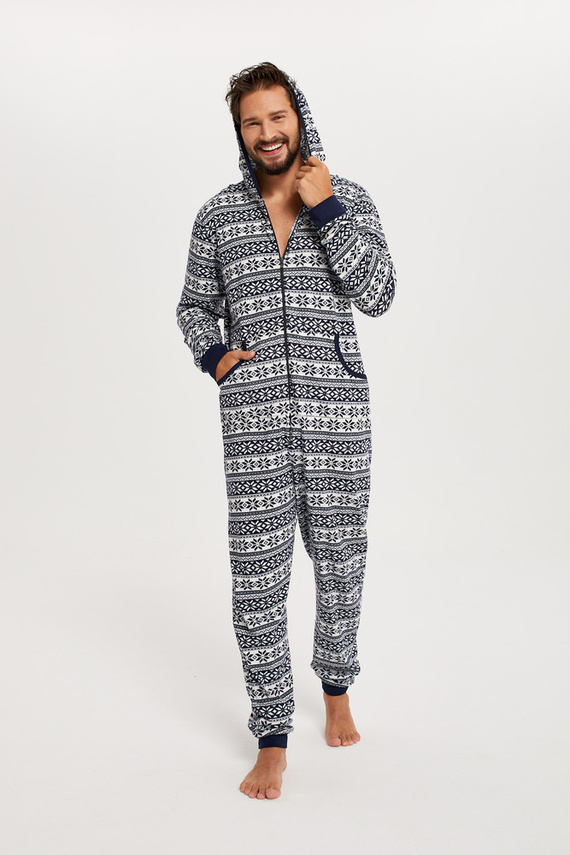 Alaska Pánský overal Italian Fashion - tmavě modrý