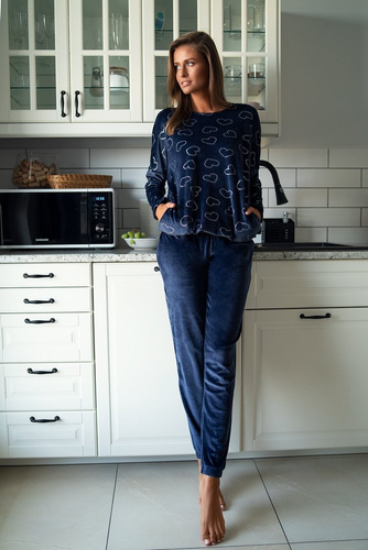 Dámská souprava Elixir Long. rukáv, délka. italské kalhoty Fashion navy blue