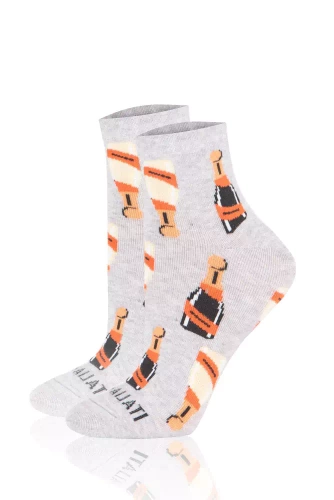 S153Z Prosecco Ponožky Italian Fashion - světlý melír