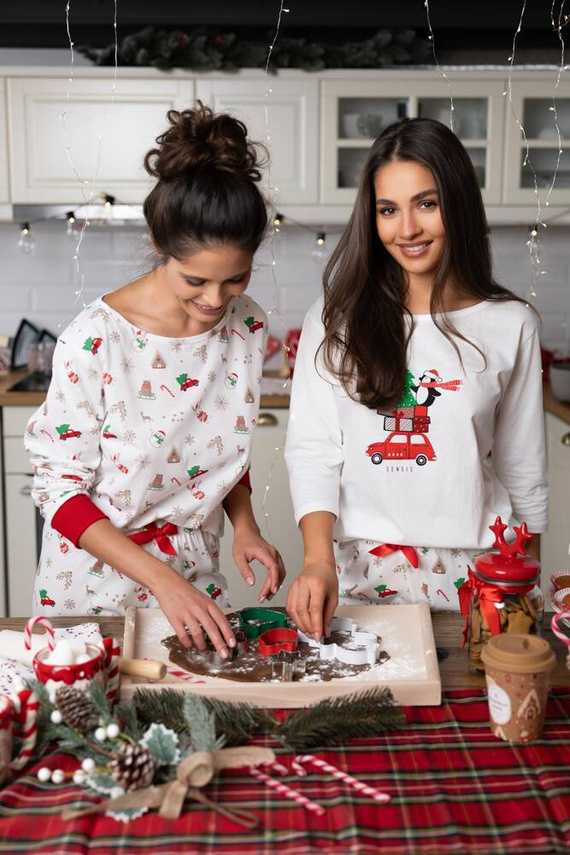 Dámské pyžamo Samantha Sensis -ecru