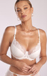 Velká ecru polovyztužená podprsenka