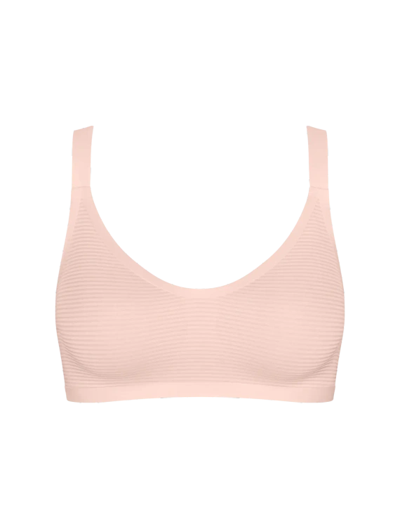 Bralette sloggi ZERO Feel Air bezešvá, lehká, prodyšná cherry pink