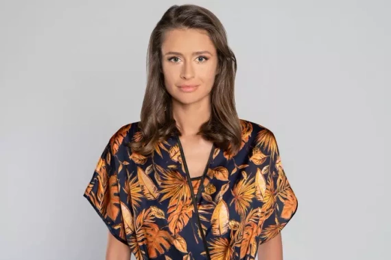 Monstera Dámský župan Italian Fashion - potisk