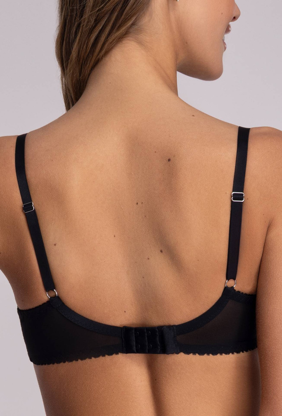2112 Podprsenka Ava s plnými košíčky - černá