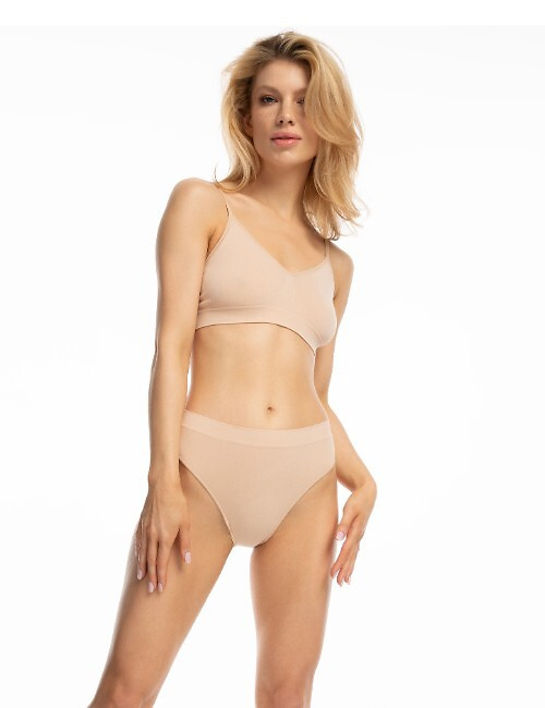 Figi Bamboo Bikini Julimex dámské bambusové kalhotky pohodlné beige