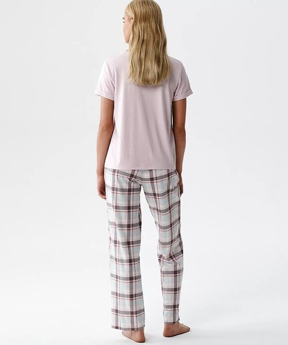 Dámské pyžamo Atlantic NLP-513 modal a bavlna krátký rukáv s kapsami