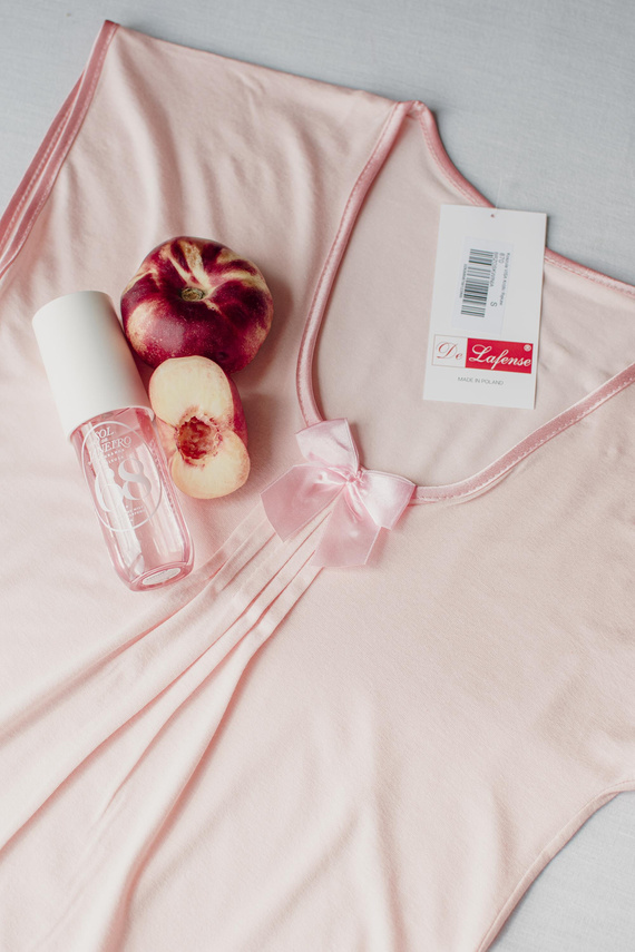 870 Visa De Lafense noční košile - broskvová