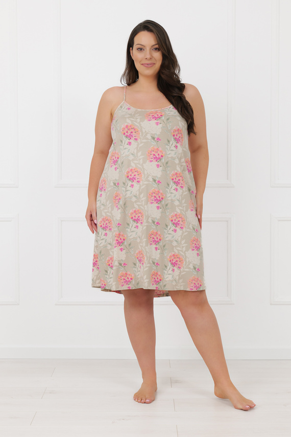 Noční košile Harmonia Italská móda tenká ramínka viskóza