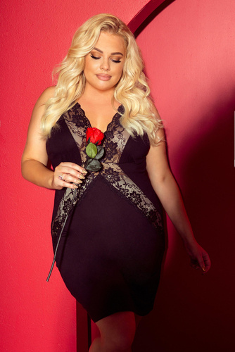 879 Agnes Forex noční košile - černá