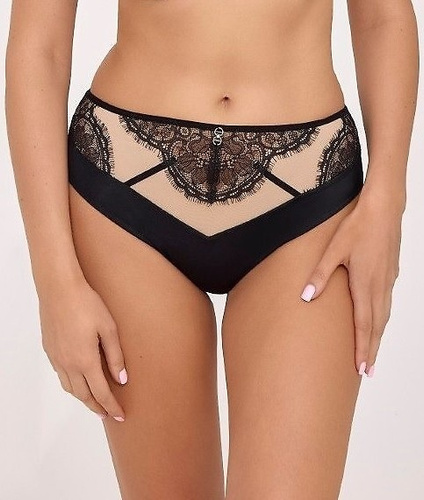 Kalhotky Ava 2229 - krajkové, se síťovinou a ramínky, elegantní a pohodlné