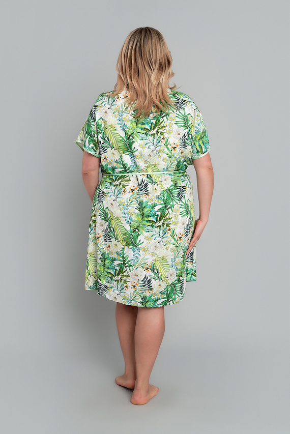 Florina Dámský župan Italian Fashion - potisk listů