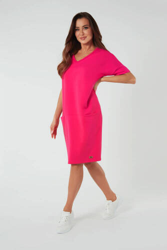 Dámská tunika s krátkým rukávem Stella Italian Fashion - fuchsiová
