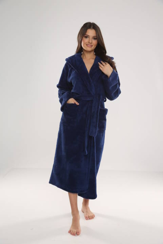 807 Dlouhý dámský župan Luna II Forex - námořnická modř