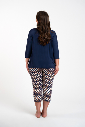 Milda Dámské pyžamo 3/4 rukávy, 3/4 kalhoty Italská móda