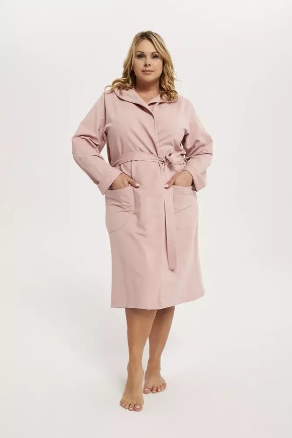 Karina Dámský župan Italian Fashion - pudrově růžový