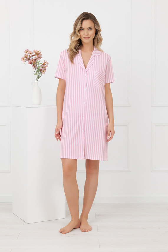 Dámská noční košile Genna Italian Fashion 100% bavlna proužky
