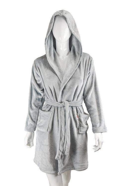 378 Junior Soft Forex dětský župan - šedý