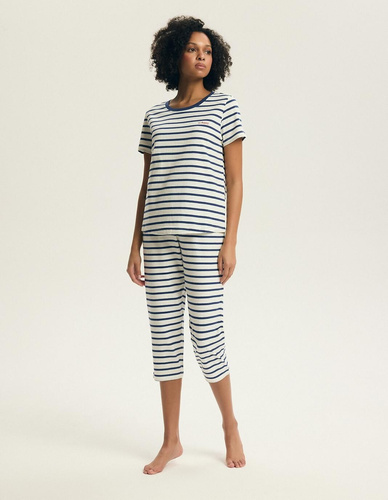 Dámské pyžamo 45316 Eulana 100 % bavlna 7/8