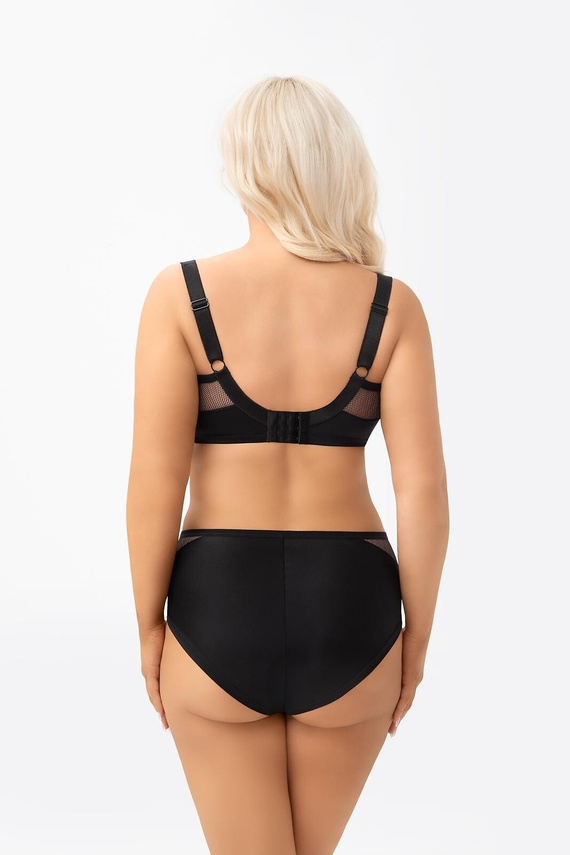 G002 Lilu soft bra Gorsenia black - silný zdvih, velké poprsí