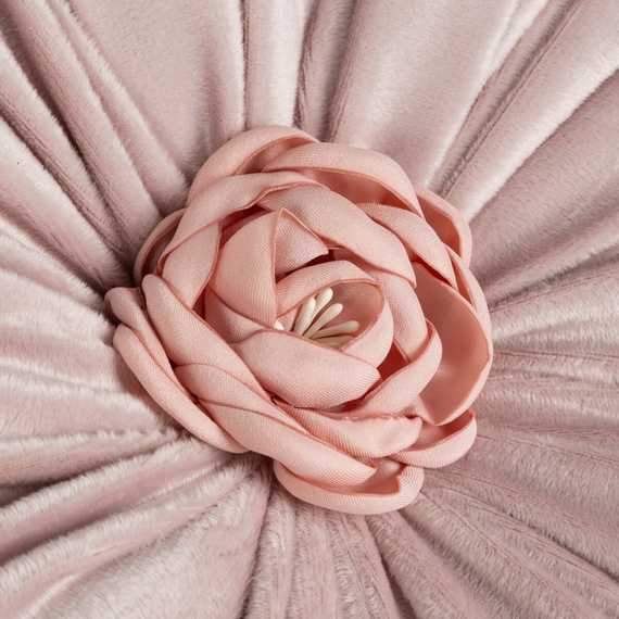 Dekorační polštář Flores Eurofirany květ Ø40 cm pink