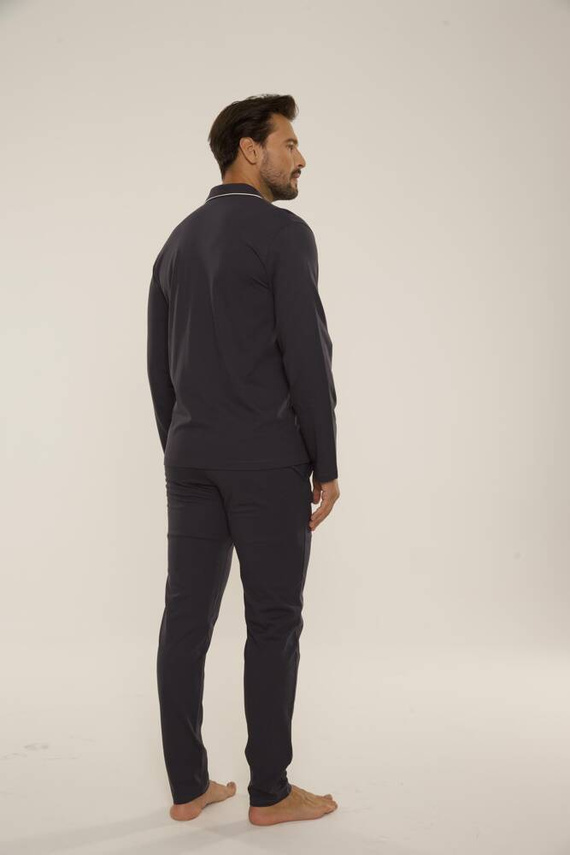 729 Norberto Pánské pyžamo De Lafense - grafitové