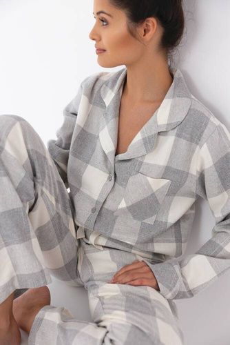 Sensis Evie Dámské pyžamo - šedo-krémové