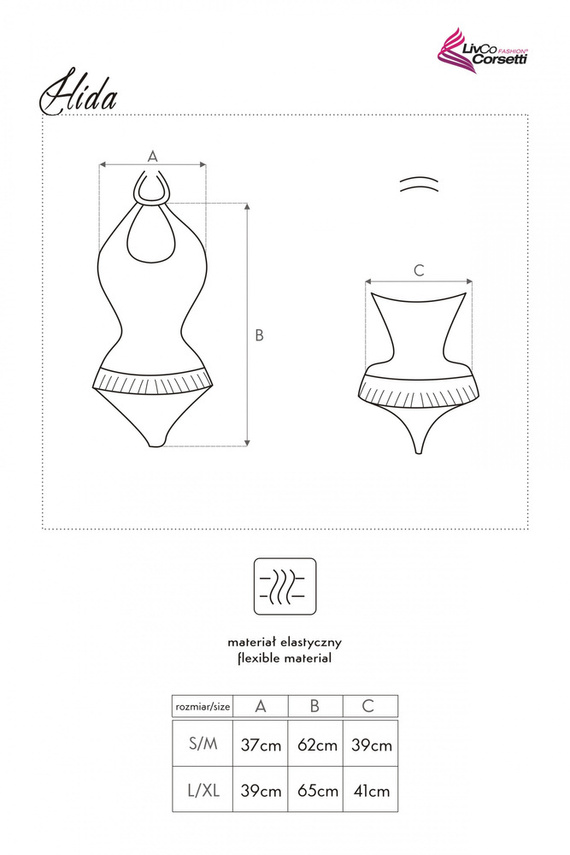 Hida LC 8090 LivCo Corsetti Dámská móda Body