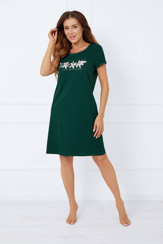 Dámské tričko s krátkým rukávem Florisa Italian Fashion - tmavě zelené