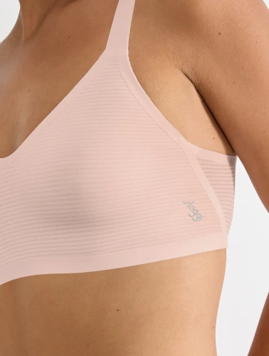 Bralette sloggi ZERO Feel Air bezešvá, lehká, prodyšná cherry pink