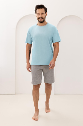 Regina 508 pánské pyžamo 100% bavlna krátký rukáv