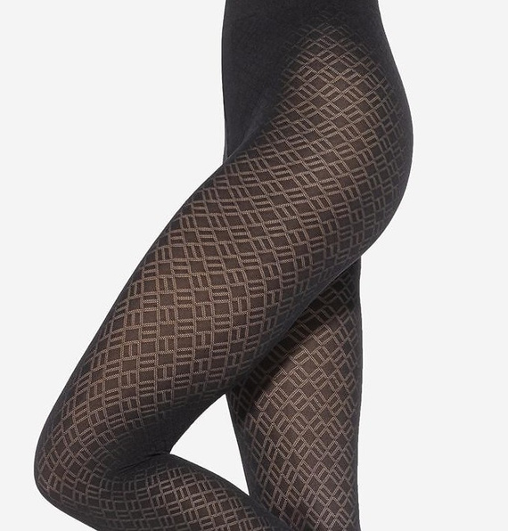 Loretta 157 Gatta dámské punčochové kalhoty - matné, 50 den, vzorované - nero