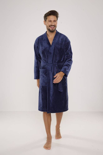 391 Hugo pánský župan De lafense - denim