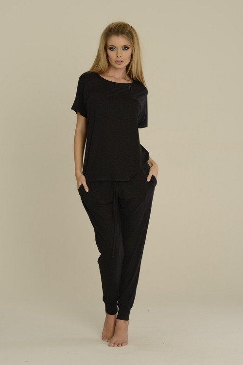 524 Paula Dámské pyžamo De Lafense - grafitové