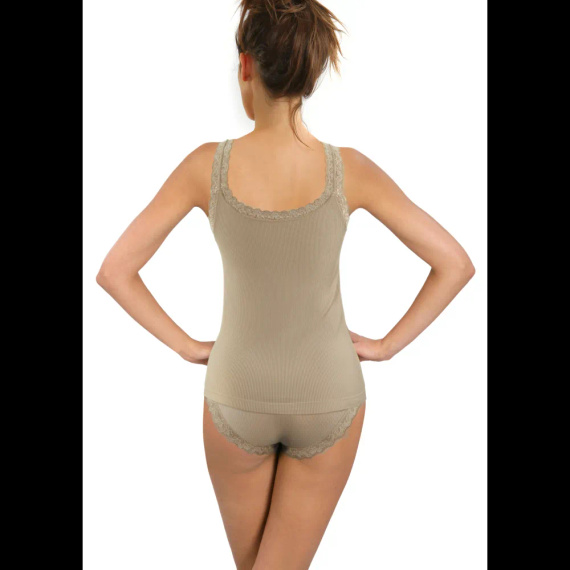 Dámské tílko Sesto Senso 6109 krajka bezešvé elastické pohodlné sabia