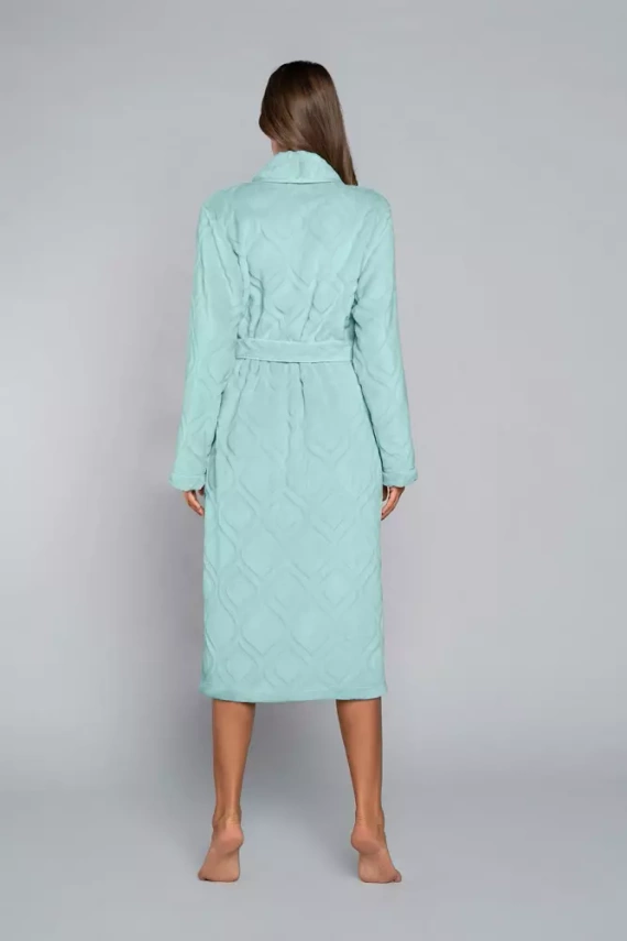 Dámský fleecový župan Morena Italian Fashion - mátový