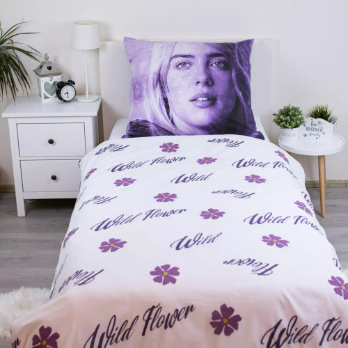Povlečení Billie Eilish 140x200 bavlna Jerry Fabrics na zip