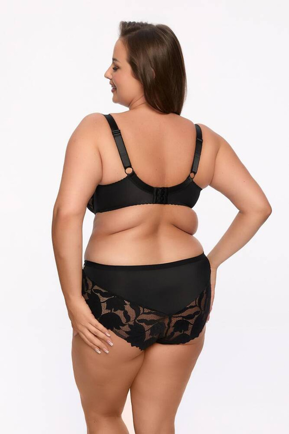 BSM 1134 Keto Polovyztužená maxi podprsenka Gaia- černá